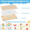 Wooden Peg Board Bead Game Toy Toddler Montessori Toys Baby Stacking Matching Counting Color Sorting Game Early Education Toys