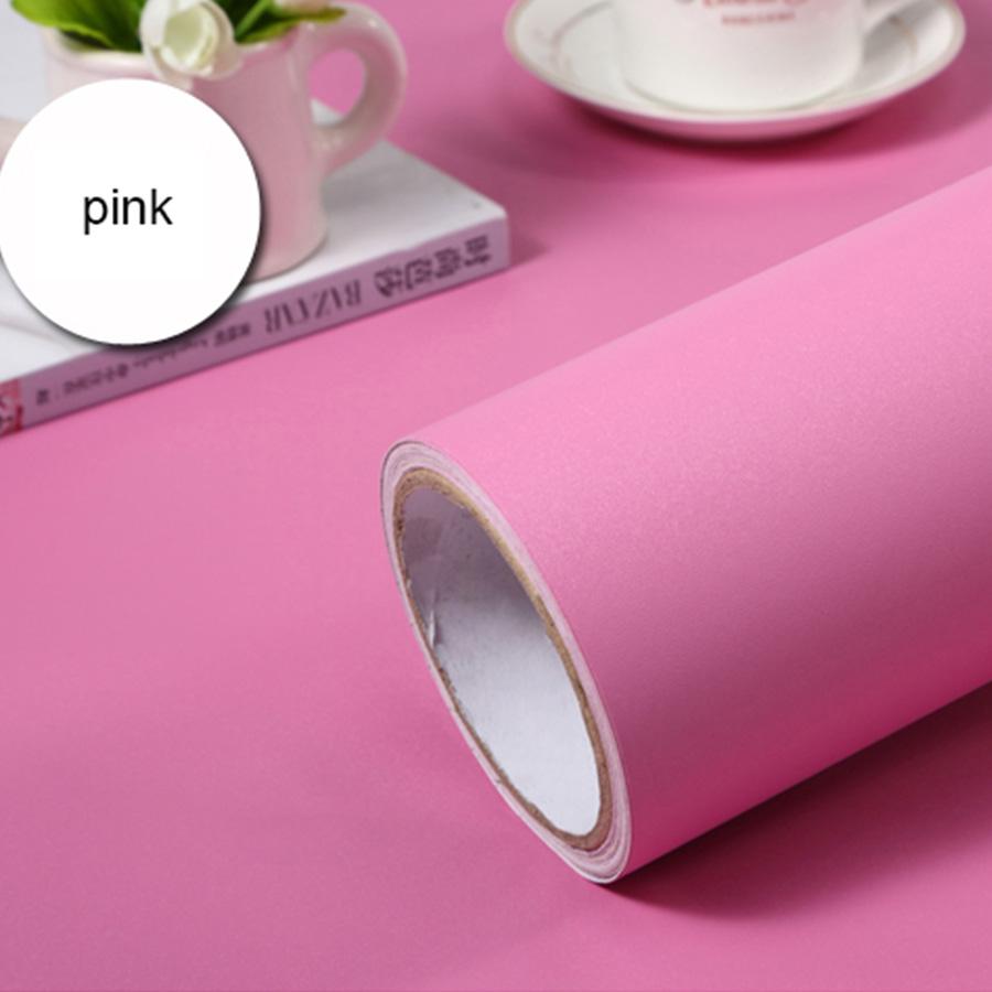Matte Solid Color Wallpaper Self-Adhesive Waterproof Bedroom Renovation Dormitory Background Wall Decor Desktop Wardrobe Sticker