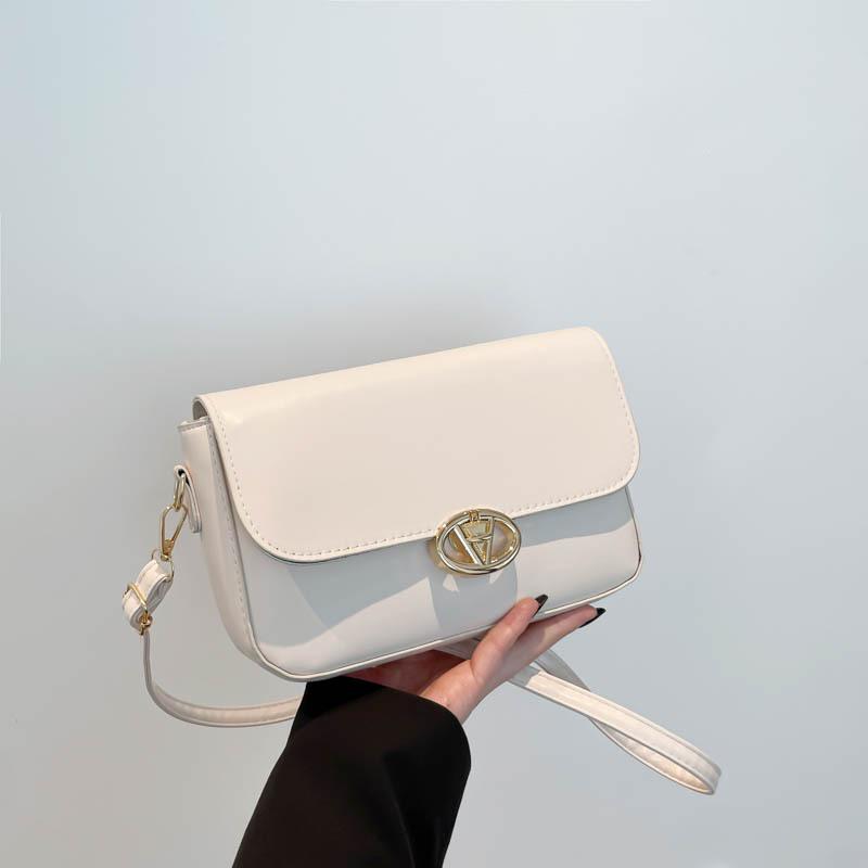 

Niche bag 2025 new fashionable solid color texture shoulder underarm bag summer versatile messenger bag women s bag білий