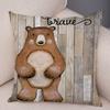 45x45 Cm Colorful Nordic Fox Owl Pillowcase Decorative Squirrel Pillowcase