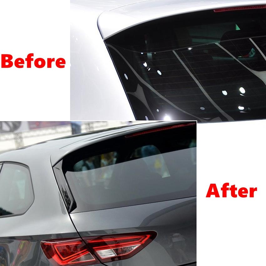 2PCS Rear Window Side Spoiler Wing For Seat Leon 5F FR Mk3 MK3.5 2012- Car-styling Auto Canards Splitter