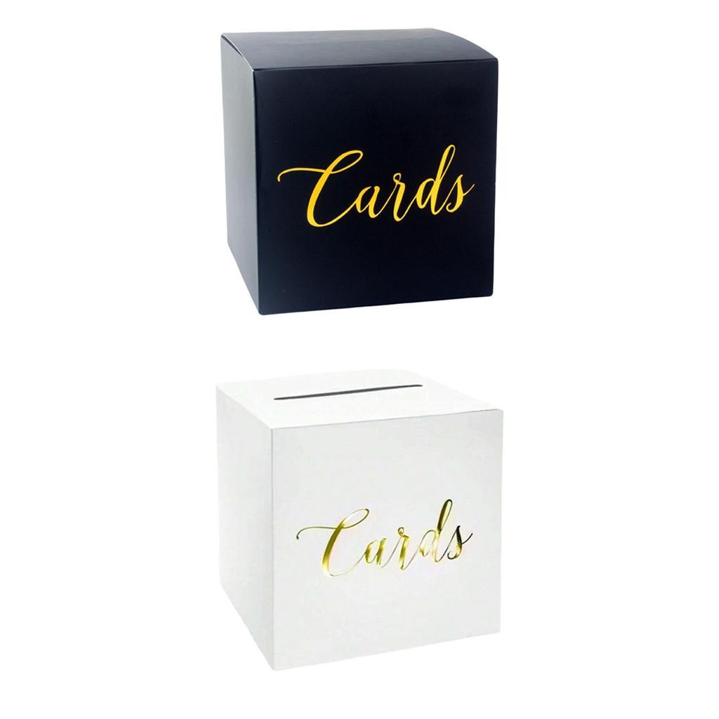 Wedding Card Box Decorative Centerpiece Greeting Card Box Modern Money Box for Baby Shower Event Birthday Engagement Decoration