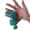 Green Plush Dinosaur Keychain Charm - Cute Cartoon Dinosaur Pendant