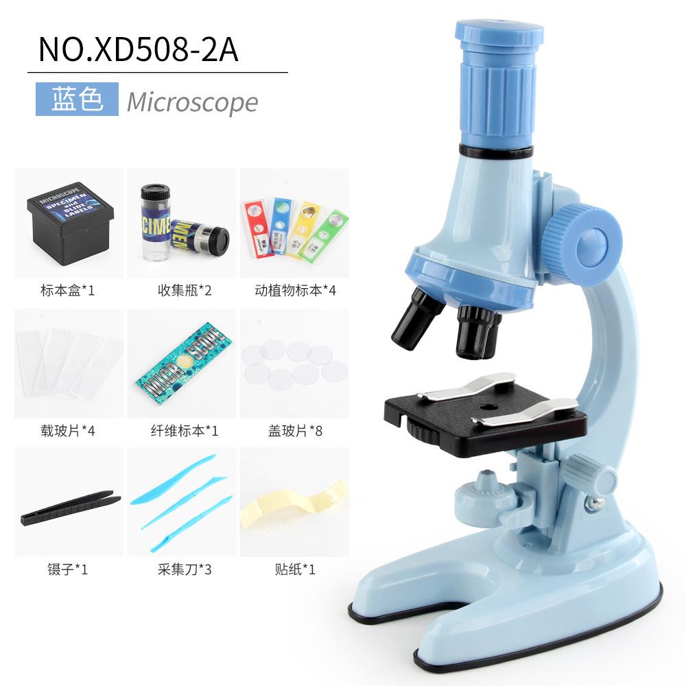 Children'S Science Microscope Led High Definition Light Science Experimental Education Toys For Kids Student Science Tool Gifts