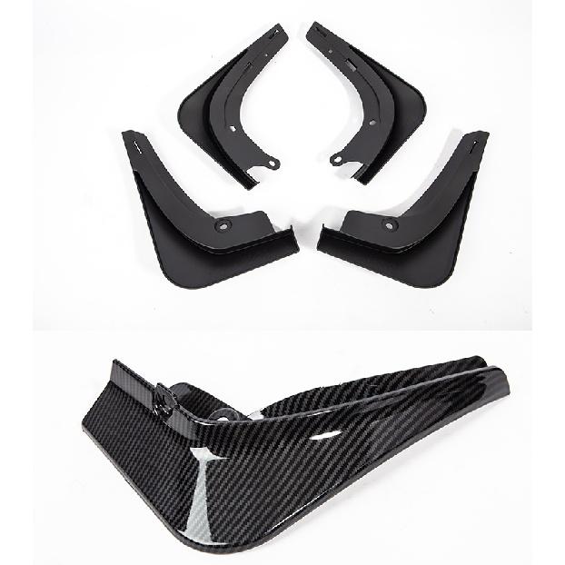 Flaps de noroi pentru mașină Flaps de noroi pentru Tesla Model Y 2023 2022 Apărător Apărător roată față spate Apărător de noroi din fibră de carbon ABS fără găurire