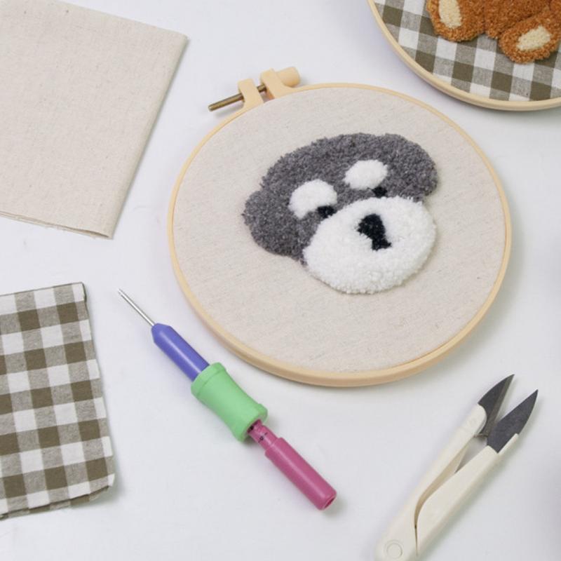 

Rug Yarn Punch Needle Embroidery Pen Needle With 5 Adjustable Heights Stainless Steel Needle With Needle Threader For Adults United States