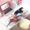 Beautiful Anime LLycoris Recoil Takina Inoue Mouse Pad Large Thick Desk Pad Stitched Edges Gaming Mouse Mat For Pc
