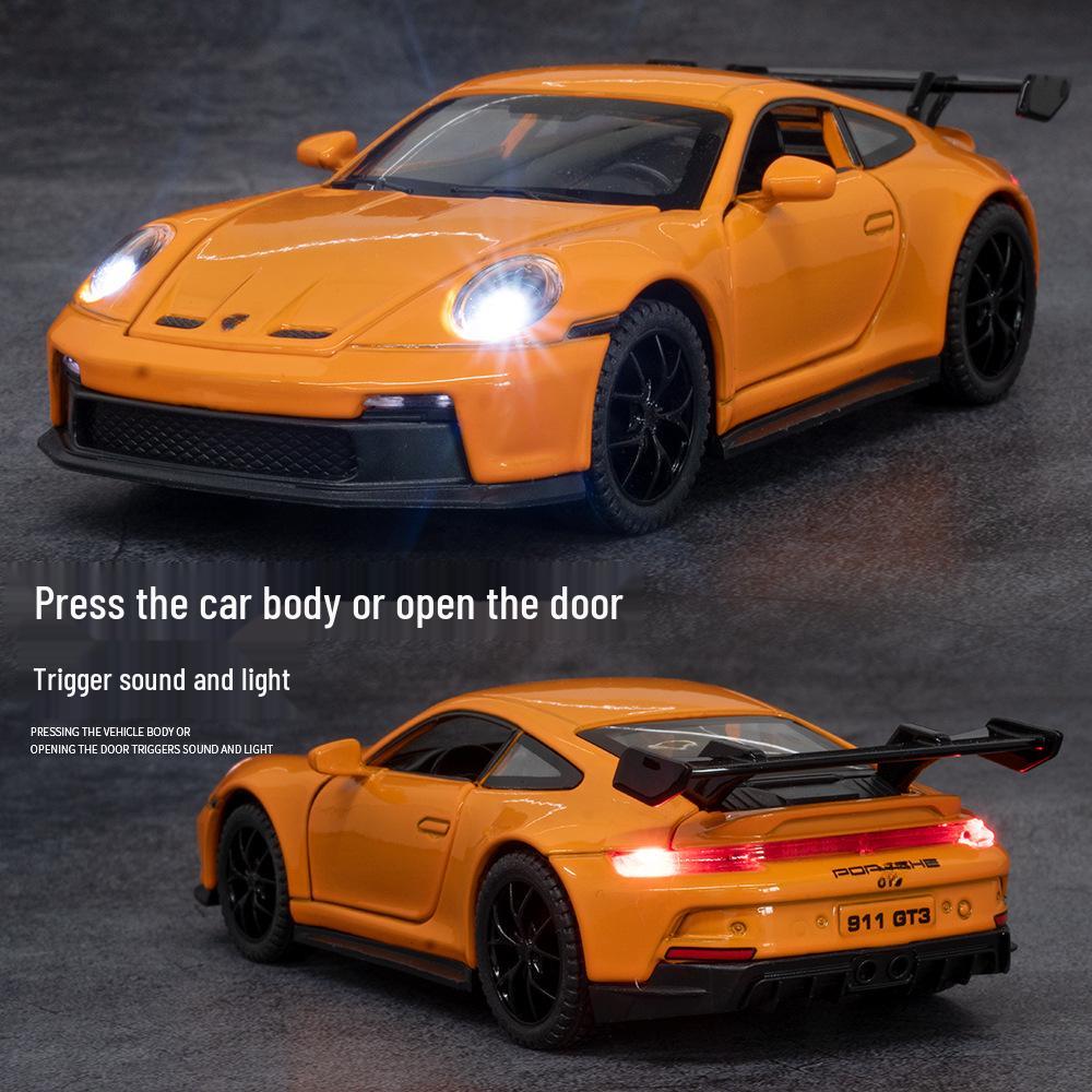 Porsche 911 Alloy Sports Car Model 1:32 - Children's Metal Toy Ornament