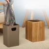 Nordic Wooden Waste Bins Built-in Stainless Steel Waste Bins Living Room Trash Can Cleaning Accessories Trash Can Small Dump