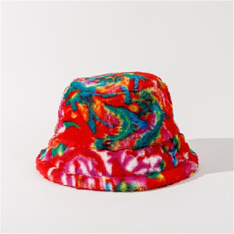 Bucket Hat Floral Chinese New Year Funny Fisherman Hat Festive Photo Props