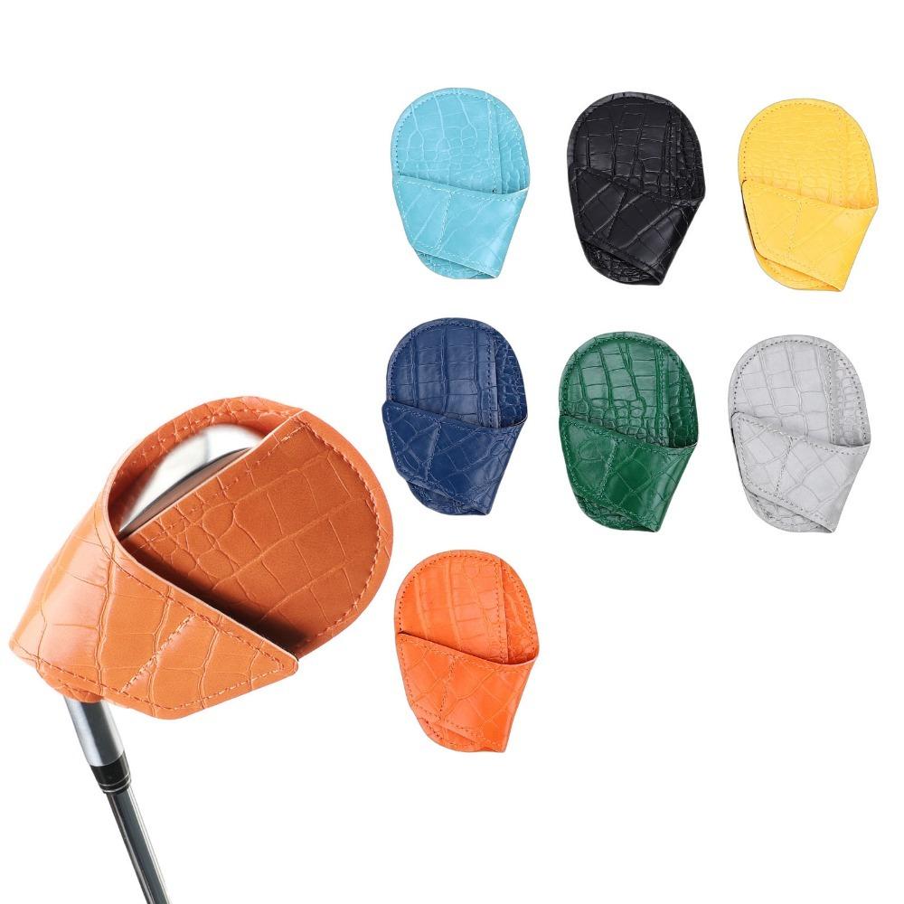 5pcs/7pcs Open Ended Iron Head Covers Stitched Edges Golf Club Head Covers  Club Storage