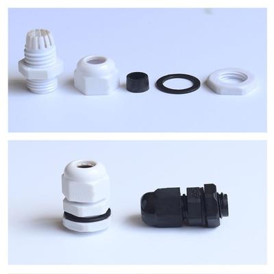 Waterproof Waterproof Joint Cable Gland PG7 PG9 PG11 PG16 IP68 Wire Waterproof Joint White Black Cable Entry Wire