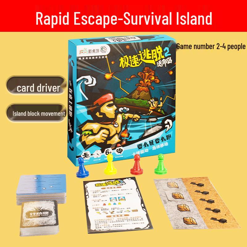 Rapid Escape Strategy: Family Party Tabletop Game for Kids and Adults