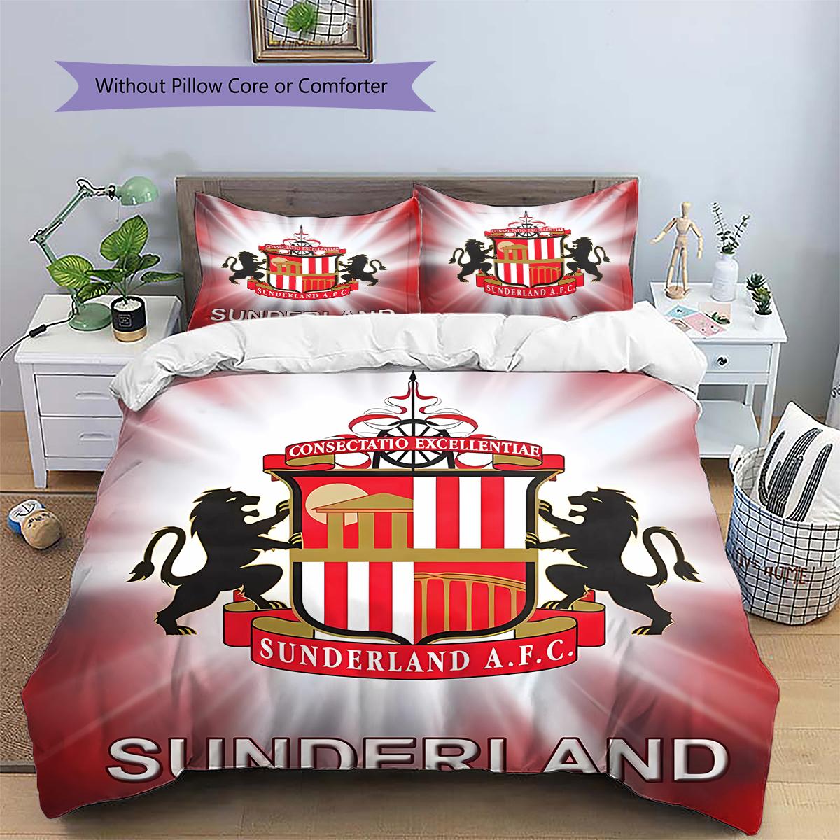 Sunderlandas Futbola Kluba Logo Raksta Gultasveļa
