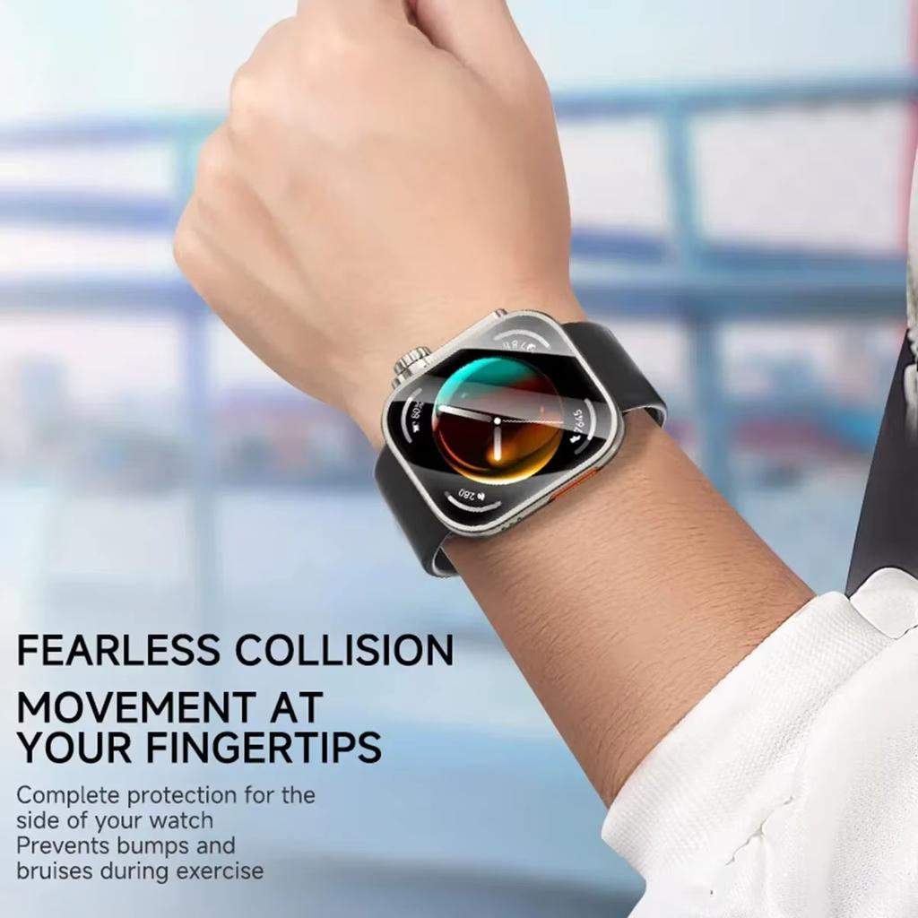 Cover For Huawei watch Fit 4 Pro Screen Protector Bumper Frame Tempered Glass+PC Change To Ultra Case For huawei watch fit 3 4