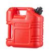 Fuel Container, 9.5 L, Gas Tank with Spout & Clear Scale, 15 L/min Max Flow Rate, Secure & Leak-proof, Portable Flat Fluid Container for Most Cars