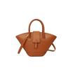 Fashionable leather ladies' handbag - exquisite classic design, highly popular, with elegant French-style lining, essential for daily commutes, retro
