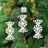 1 Bag Christmas Snowflake Ornaments Decoration Xmas Tree Pendant Christmas Candy Cane Bell Pendant
