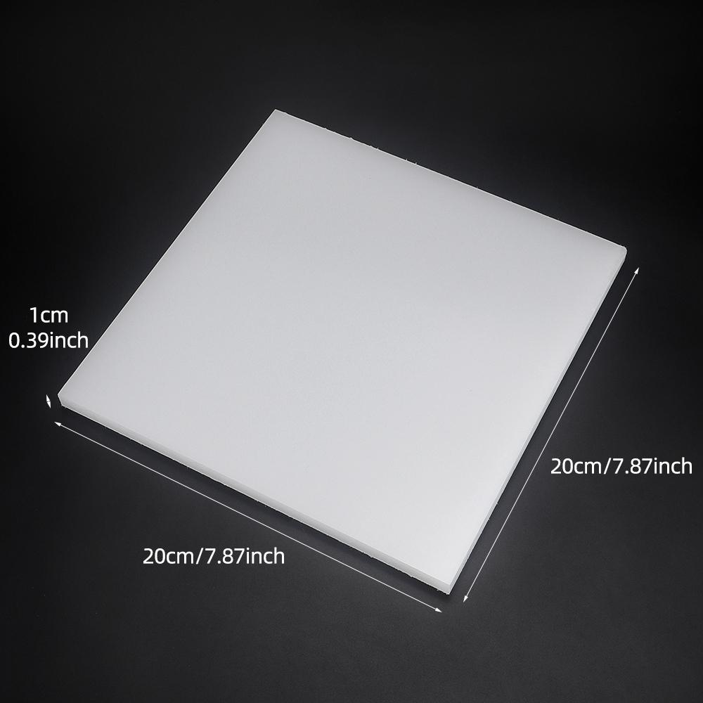 

1pc Professional Leather Hole Punching Protection Pad, DIY White Cutting Board, Handmade Leather Crafting Mat, DIY Protect Plate