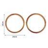 2Pcs Round D-Shaped Resin Purse Handles Non Slip DIY Replacement Bag Straps for Clutch Tote Handbag Repair