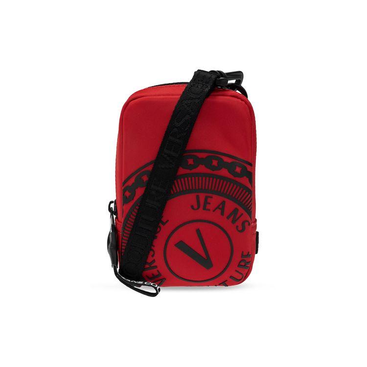

Versace Jeans Couture Zipper Closure Polyester Shoulder Crossbody Bag Small Men Bags Red Black E1YWAB84-71889-MGF Basic Set (Bag+Dust Bag)
