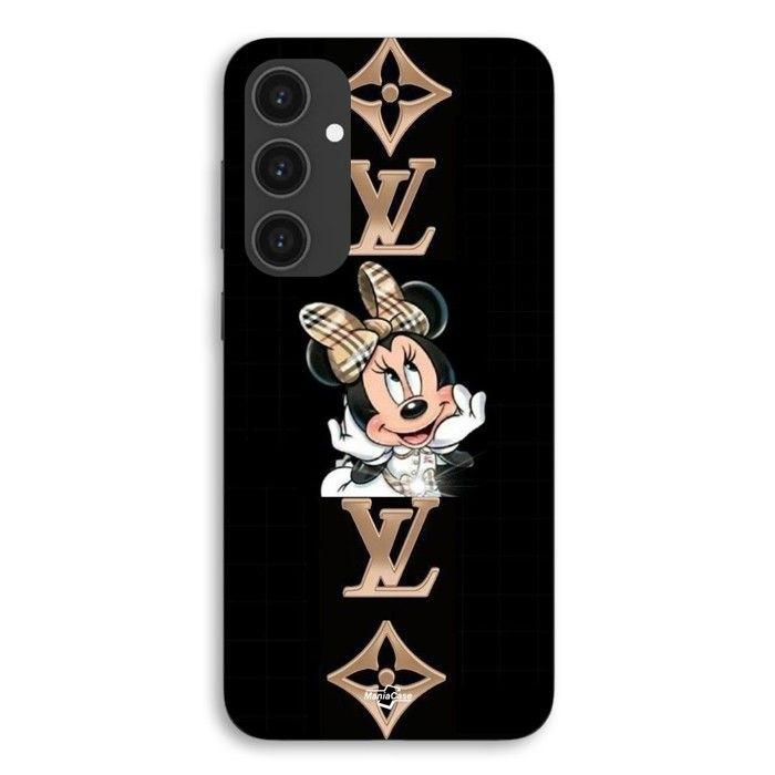 Coque de téléphone - MANIACASE - Samsung Galaxy S23 FE - Silicone TPU - Souple - Minnie LV noir