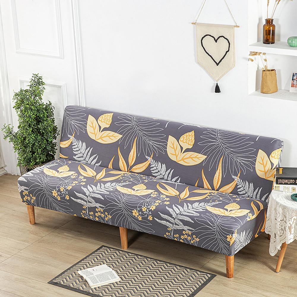 Milk Silk Elastic Sofa Cover Slipcover Furniture Protector Dustproof Stretchable No Armrest Full Coverage
