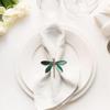 Alloy Green Dragonfly Napkin Ring Western Restaurant Exquisite Green Dragonfly Napkin Ring Small Fresh Napkin Ring Napkin
