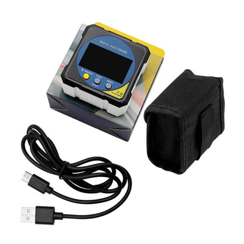 Magnetic Electronic Goniometer LCD Digital Angles Meter Backlights Angles Protractor Slope Conversion Meter Inclinometer 1