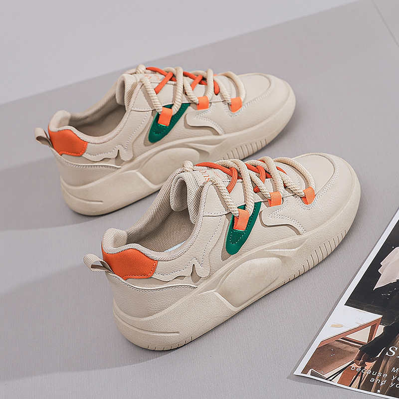 40 Autumn-spring Shose Brown Training Yellow Sneakers Women Women's Shoes Size 35 Sports Class High-end Traning New Year's