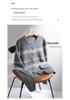 Women's Cashmere Retro Jacquard Cardigan: Loose Fit, Round Neck, Long Sleeve Sweater for Autumn/Winter.