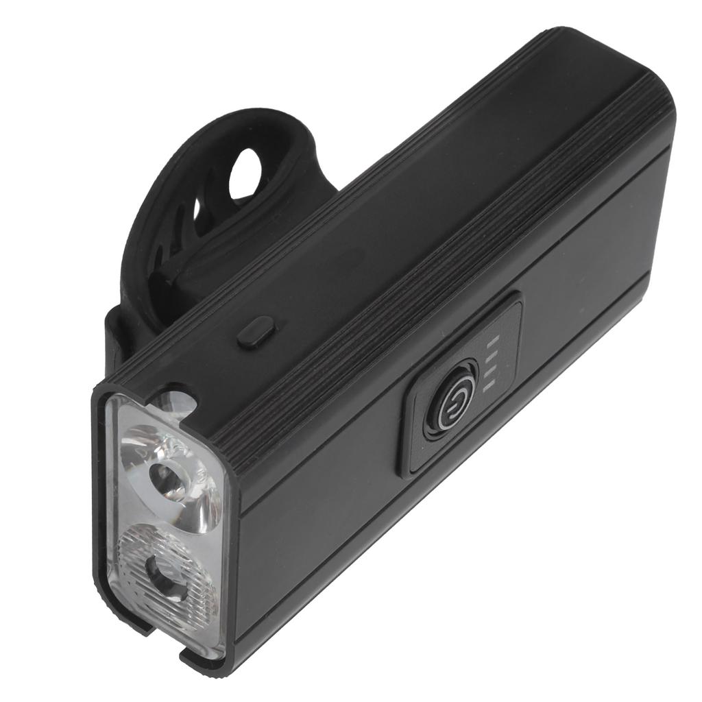 Bike Front Light USB Rechargeable LED Battery Indicator Waterproof Bicycle Headlight