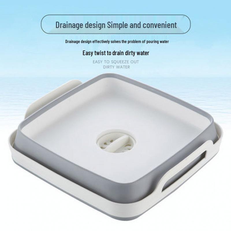 Multifunctional Foldable Basin: Storage, Washing, and Soaking