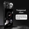 Black Car Dashboard Art mobile phones Glass phone case for iphone 17 pro max cover for iPhone 17 16 15 14 13 12 11pm Pro Plus
