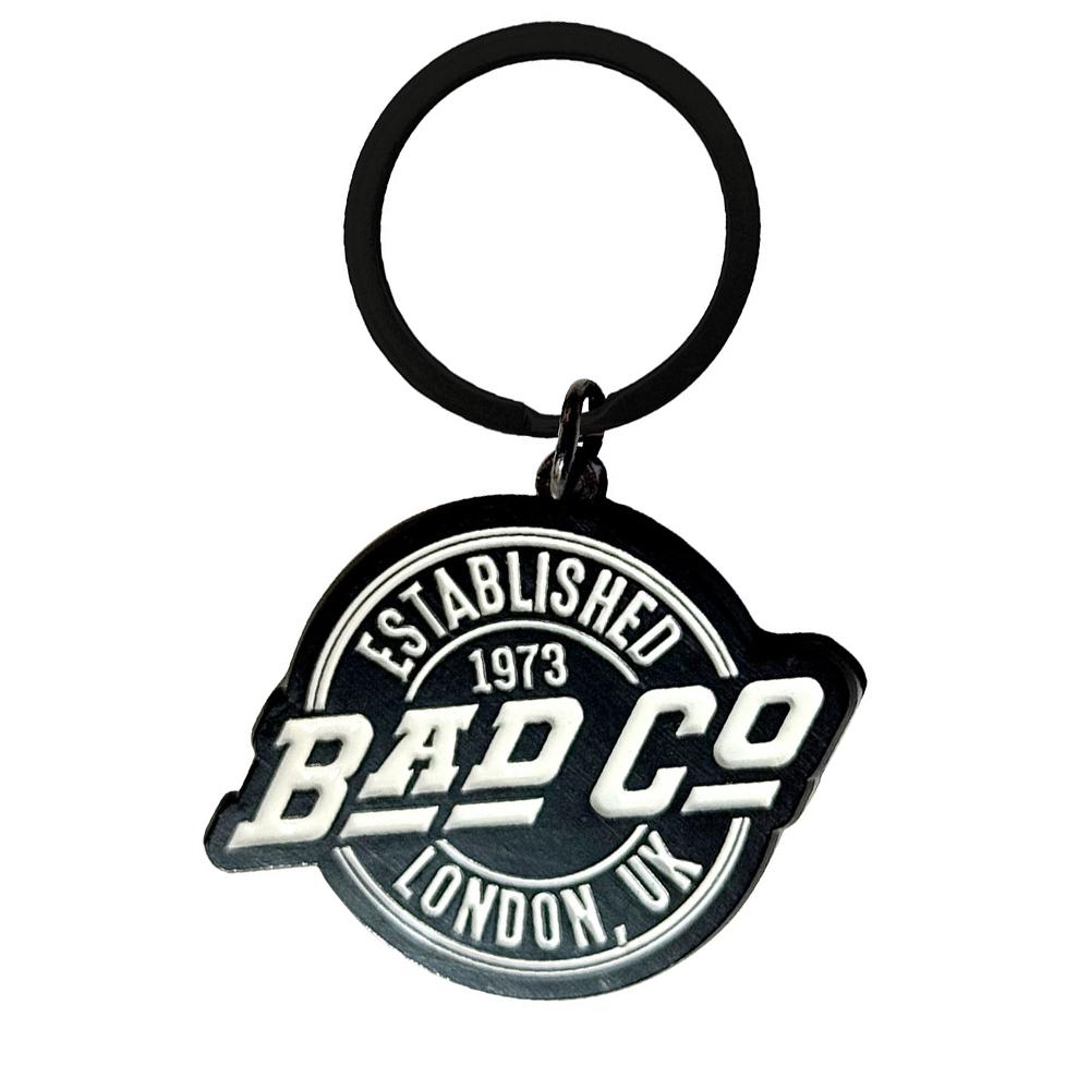 Bad Company Est 1973 Circle Logo Keyring