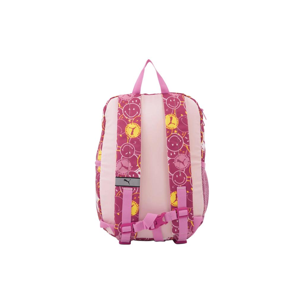 New PUMA SMILEYWORLD Collaboration Fabric Backpack Women's Burgundy 078767-02