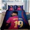 Set Biancheria da Letto Stampato Calcio Cartone Animato Morbida Microfibra Copripiumino Federa Per Bambini Adulti Camera da Letto Uso Domestico