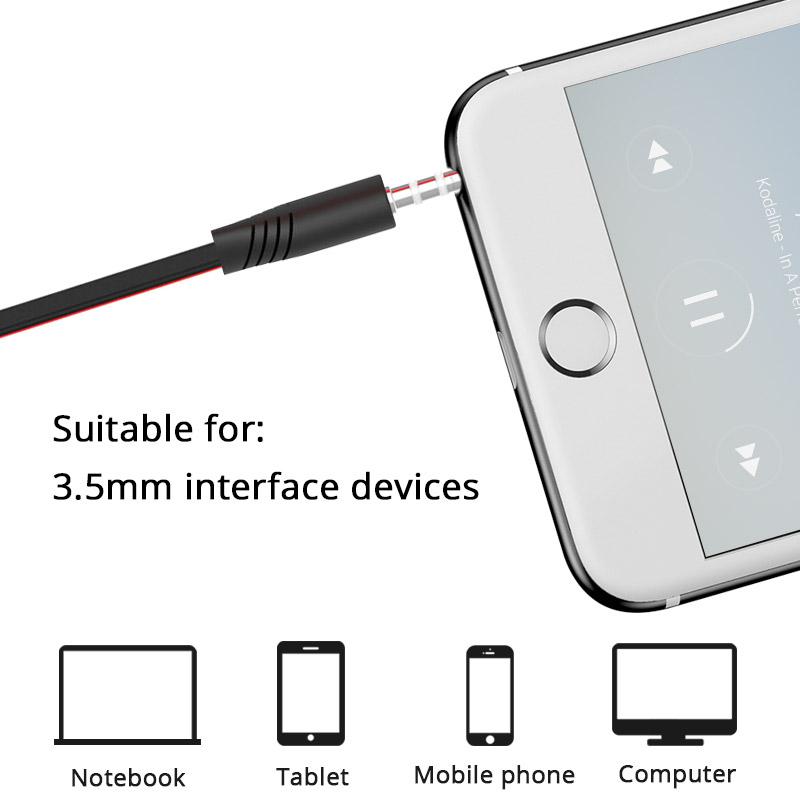 3.5mm Wired Headphones with Microphone Extra Bass Earphone Sport Headset In Ear Earbuds for Samsung Xiaomi Huawei Galaxy  S7 S8
