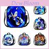 Bolsa Lonchera Sonic Hedgehog Bolso de Hombro Elegante Para Niños Adultos Gran Capacidad Bolsa de Viaje