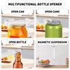 Ouvre-bouteille réglable Ouvre-couvercle en acier inoxydable Diam Ouvre-canette à vin et bière multifonctionnel Outils de cuisine pratiques