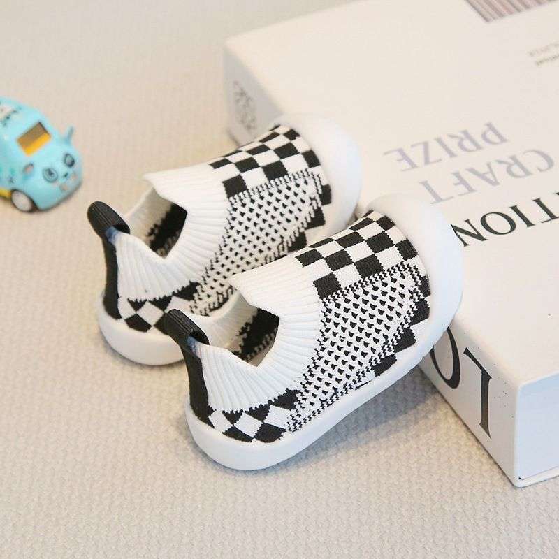 

Весенне-осенняя детская дышащая обувь для улицы, детская обувь с мягкой подошвой и защитой от ударов, обувь для малышей, модная детская обувь из летучей тканой сетки, тренд inner length 15.5 Remarks