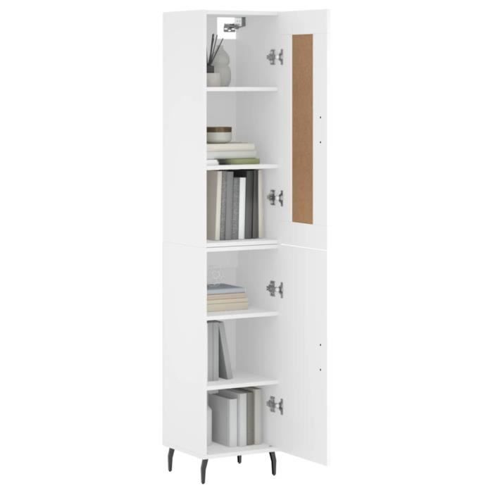VidaXL Highboard White 34.5x34x180 Cm Engineered Wood 3200145