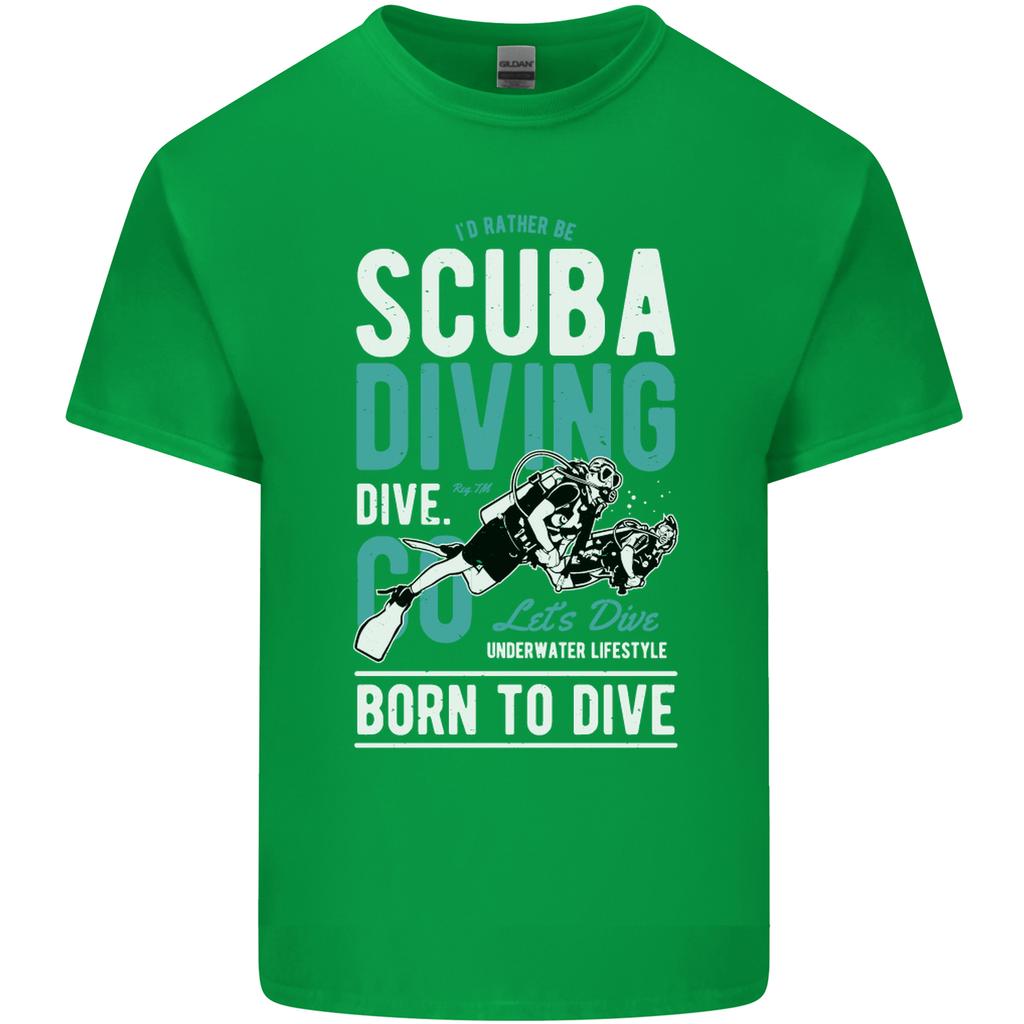 Id Rather Be Scuba Diving Diver Funny Unisexs Light Cotton TShirt