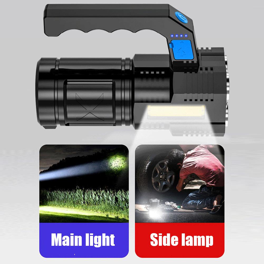 300/400LM Super Bright Led Searchlight Handheld Portable Flashlight Spotlight High Power USB Rechargeable Led Flashlight