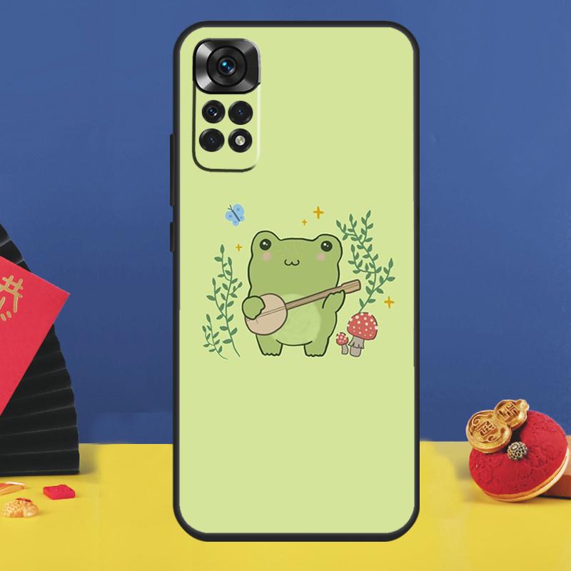 Kawaii Frog Phone Case For Xiaomi Redmi Note 11 Pro Note 10 Pro 12 8 9 Pro 9S 10S 11S 12C 9C 10C Funda