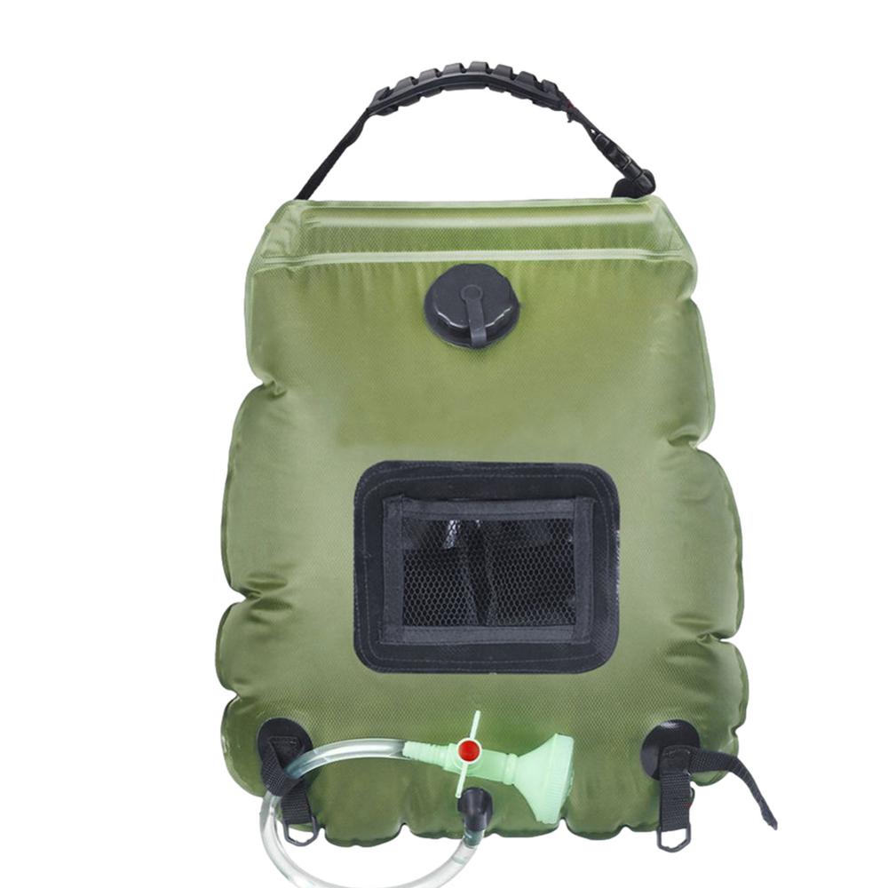 

Сумка для душу 20 л Кемпінг Душ Сумка для води з сонячним опаленням Складна каністра для води Кемпінг Відро Сумка для пляшок Кемпінг Товари для кемпінгу United States зелений