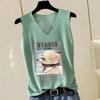 Oversize Vest Women Undershirt Sleeveless Loose Vest Casual V-Neck Suspenders Vest Shawl