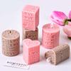 Embossed LOVE Letters Cylinder Cube Candle Mold DIY Valentine's Day Ornaments Making Heart Square Round Soap Craft Molds Home De
