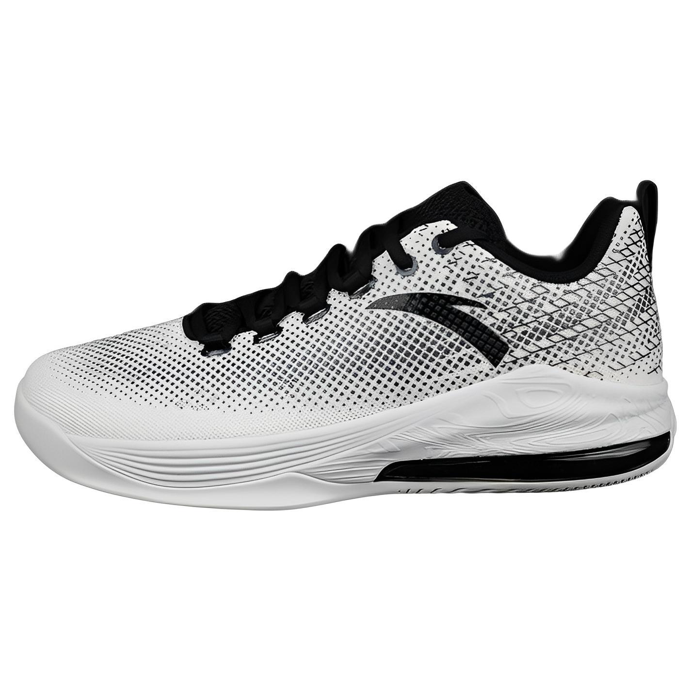 

Новые баскетбольные кроссовки Anta с низким верхом, противоскользящие, износостойкие, дышащие, с амортизацией, мужские, бело-черные 11821307--3 45