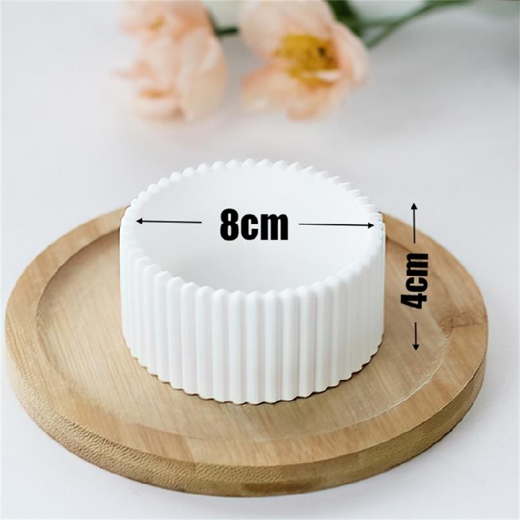 Candle Cup Molds Jewelry Box Molds Handmade Storage Box Silicone Molds Striped Candle Jar Molds